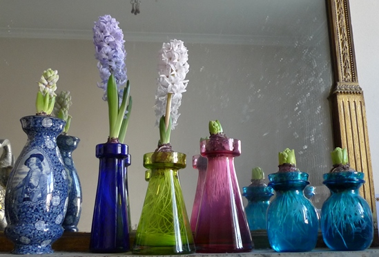 Stevens and Williams Princess hyacinth vases